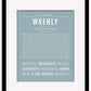 Wrenly | Name Art Print