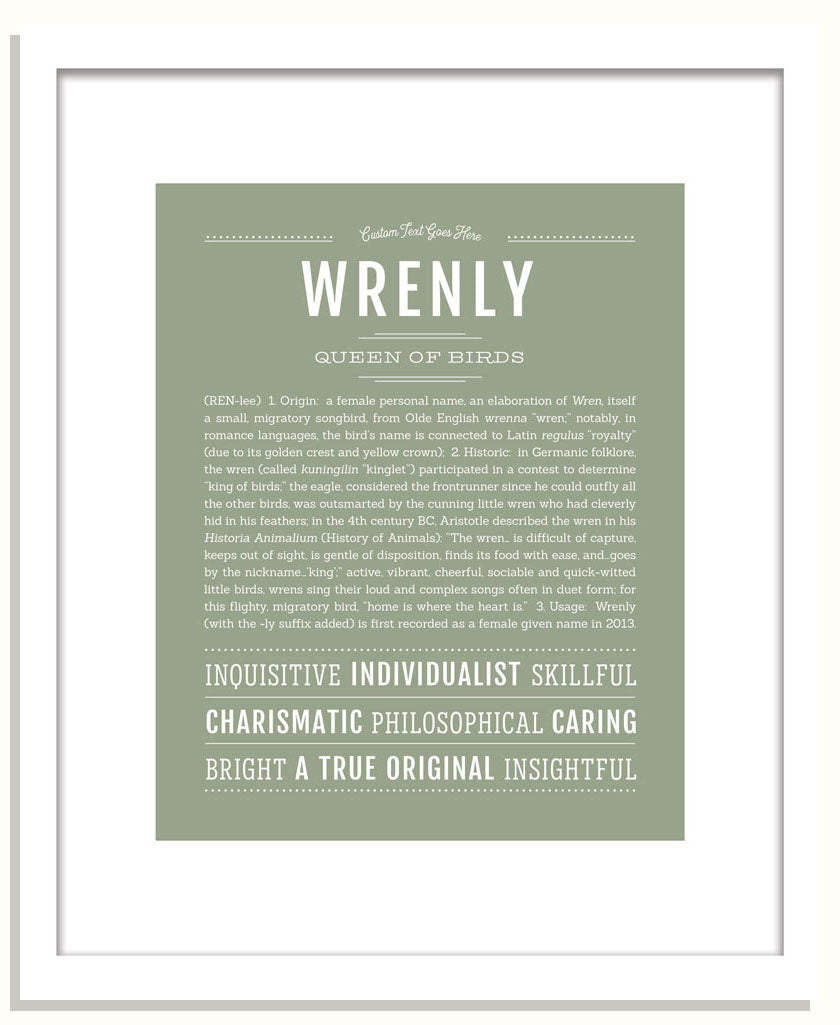 Wrenly | Name Art Print