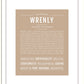 Wrenly | Name Art Print