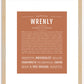 Wrenly | Name Art Print