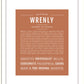 Wrenly | Name Art Print