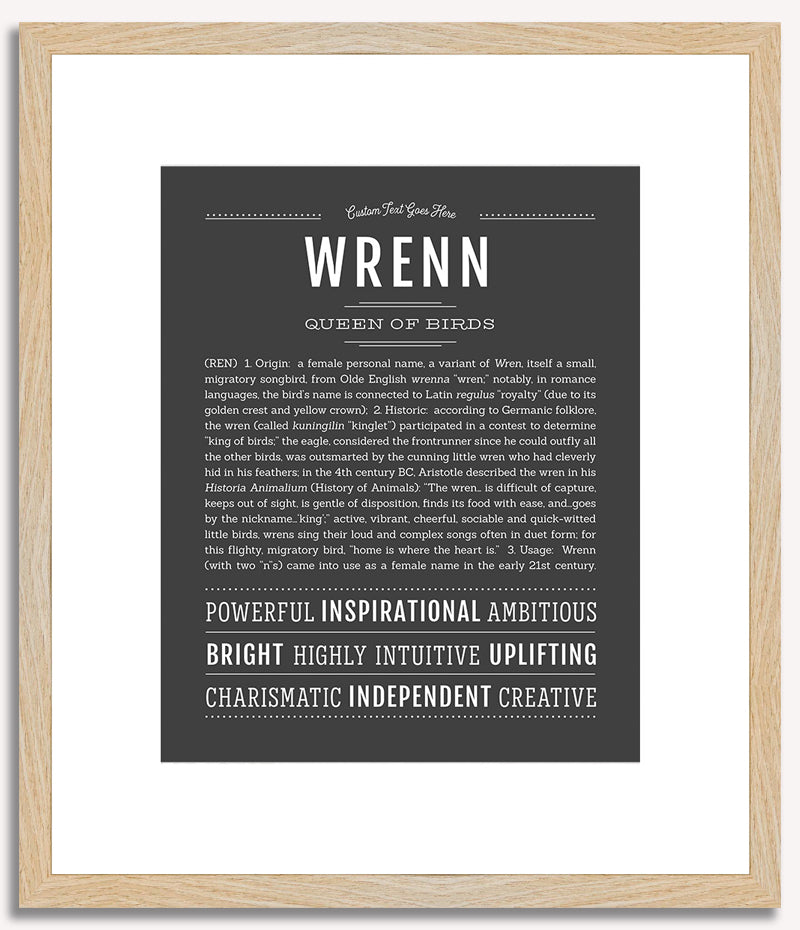 Wrenn | Name Art Print