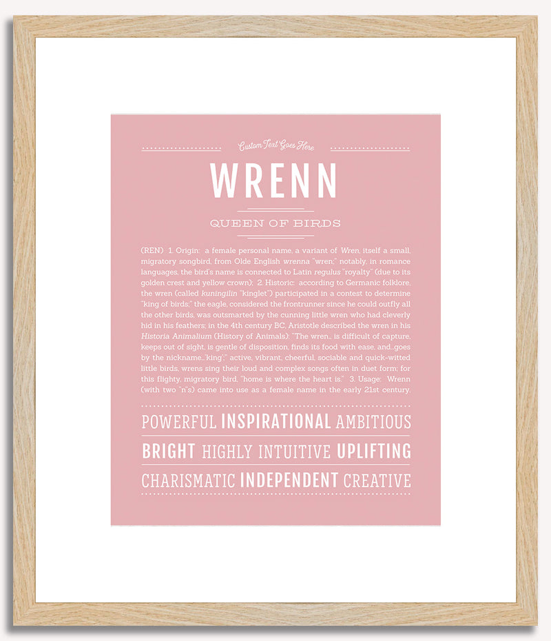 Wrenn | Name Art Print