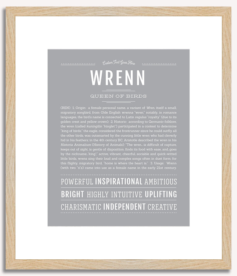 Wrenn | Name Art Print