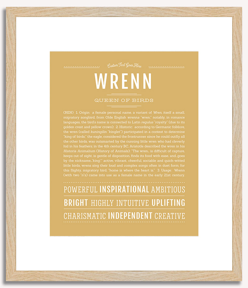 Wrenn | Name Art Print