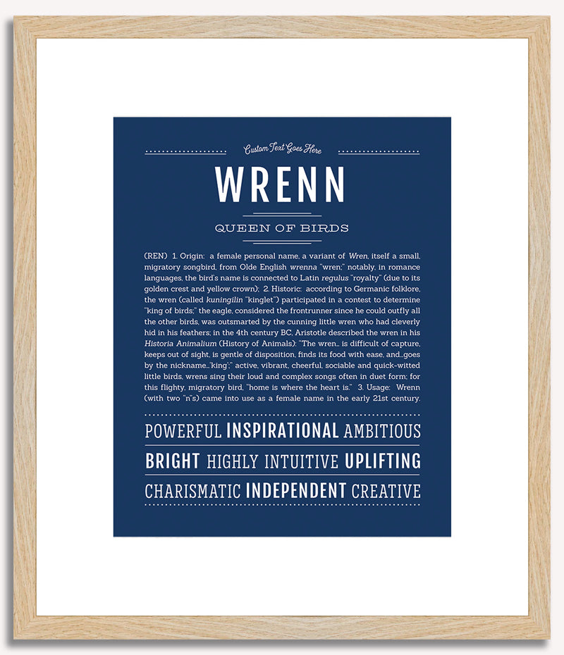 Wrenn | Name Art Print