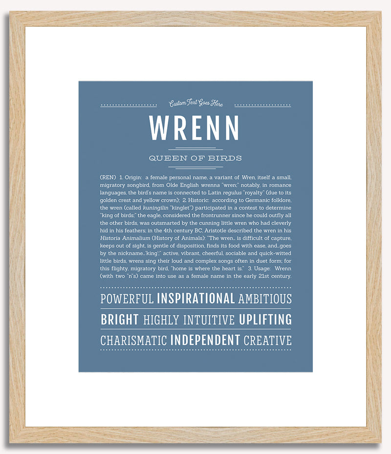 Wrenn | Name Art Print