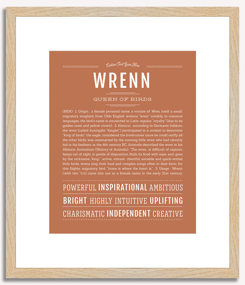 Wrenn | Name Art Print