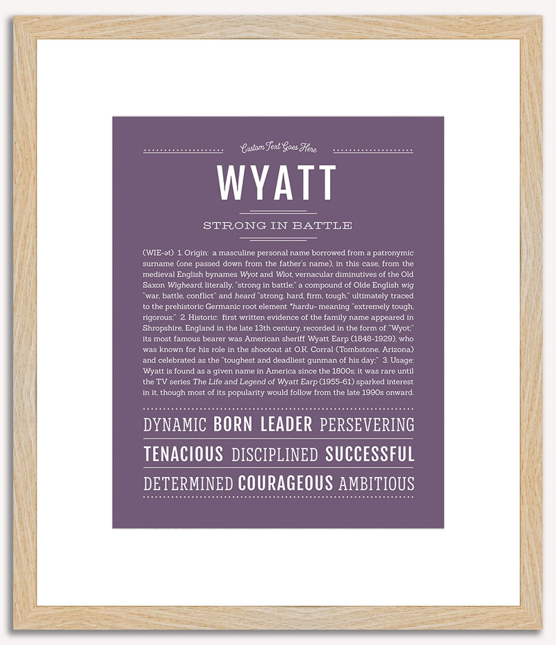 Wyatt | Name Art Print