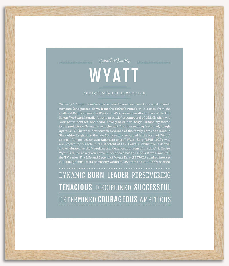 Wyatt | Name Art Print