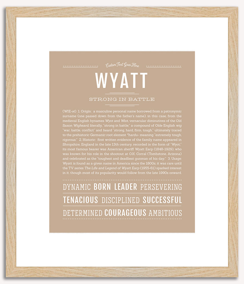 Wyatt | Name Art Print