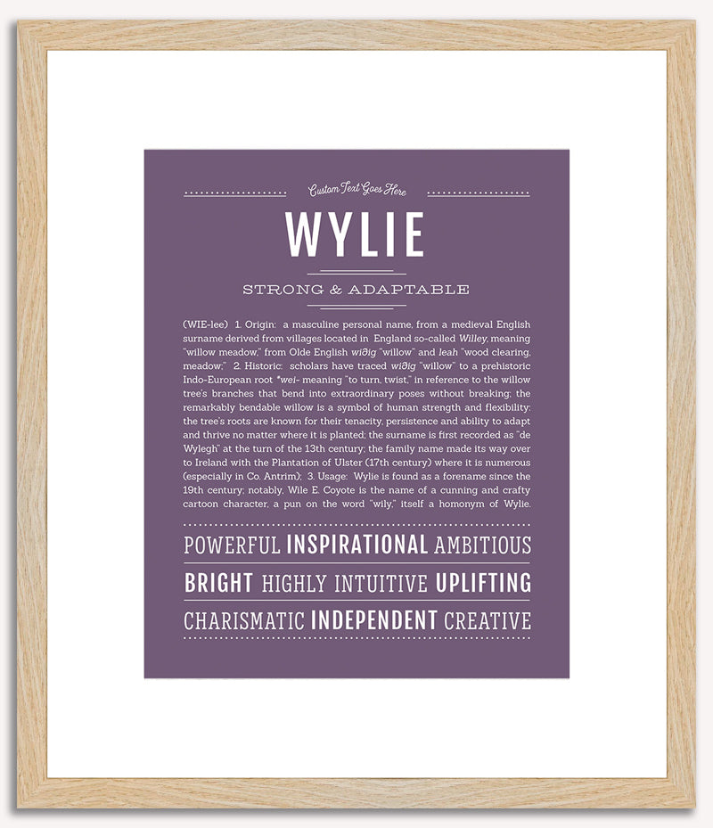 Wylie | Name Art Print