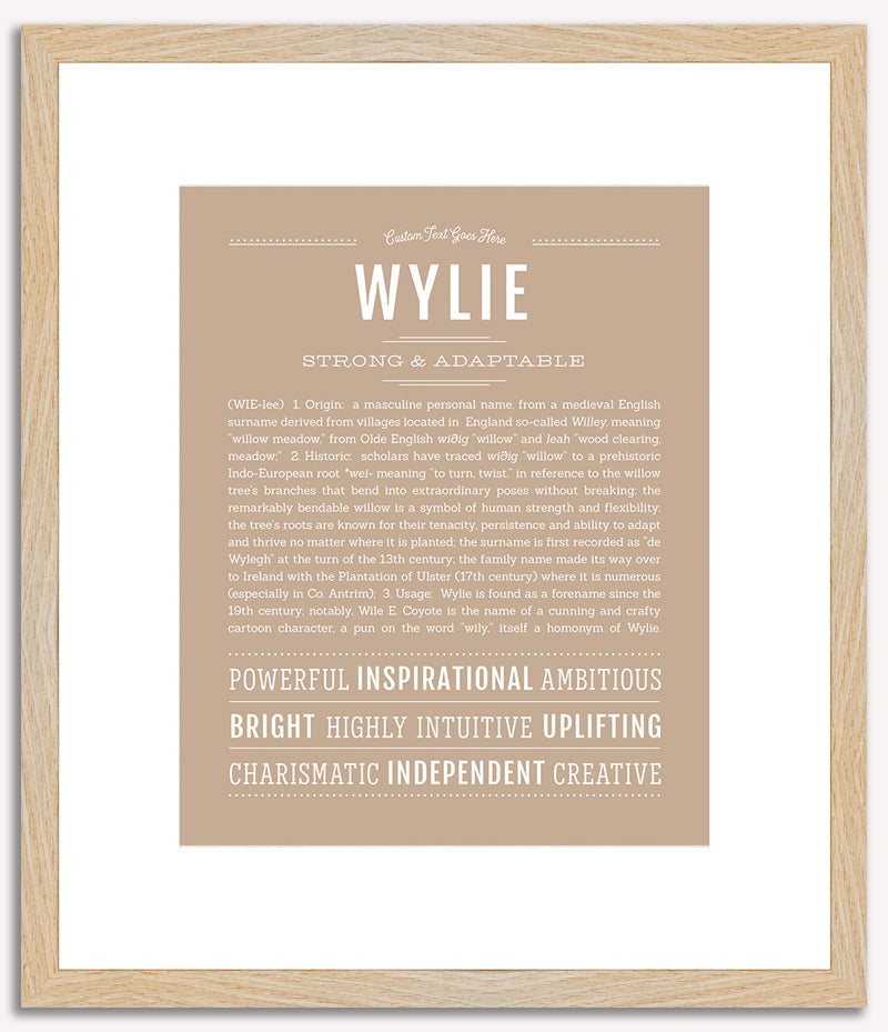 Wylie | Name Art Print