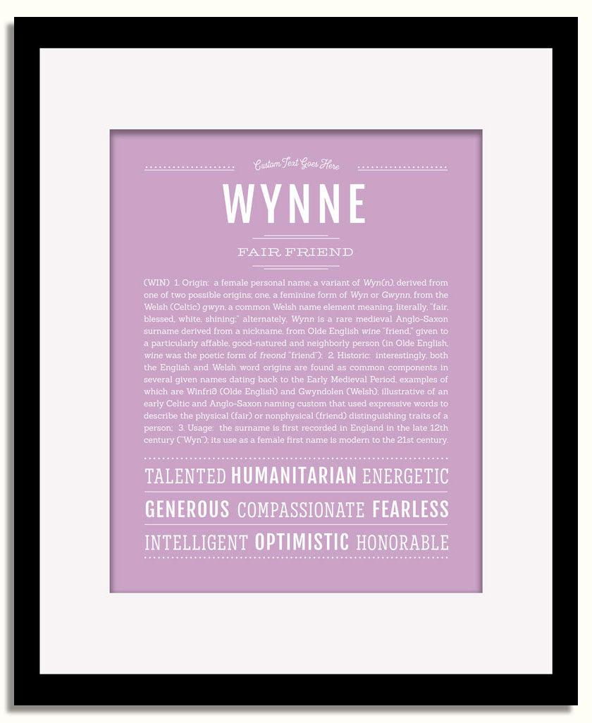 Frame Options | Lilac | Black Frame, Matted