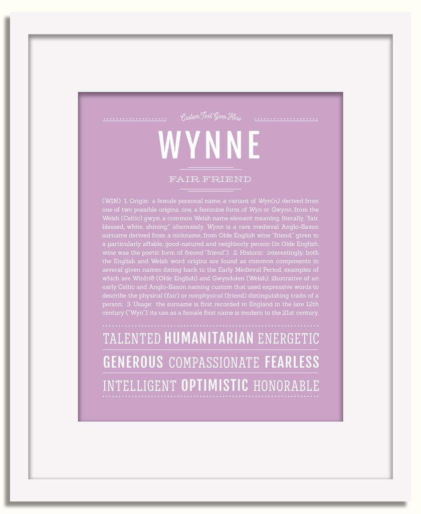 Frame Options | Lilac | White Frame, Matted