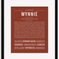 Wynnie | Name Art Print
