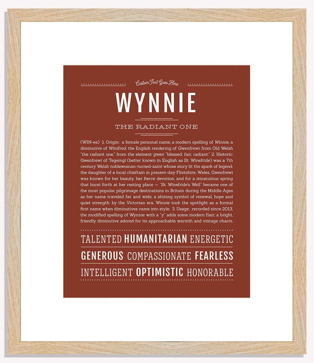 Wynnie | Name Art Print