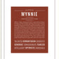 Wynnie | Name Art Print