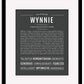 Wynnie | Name Art Print