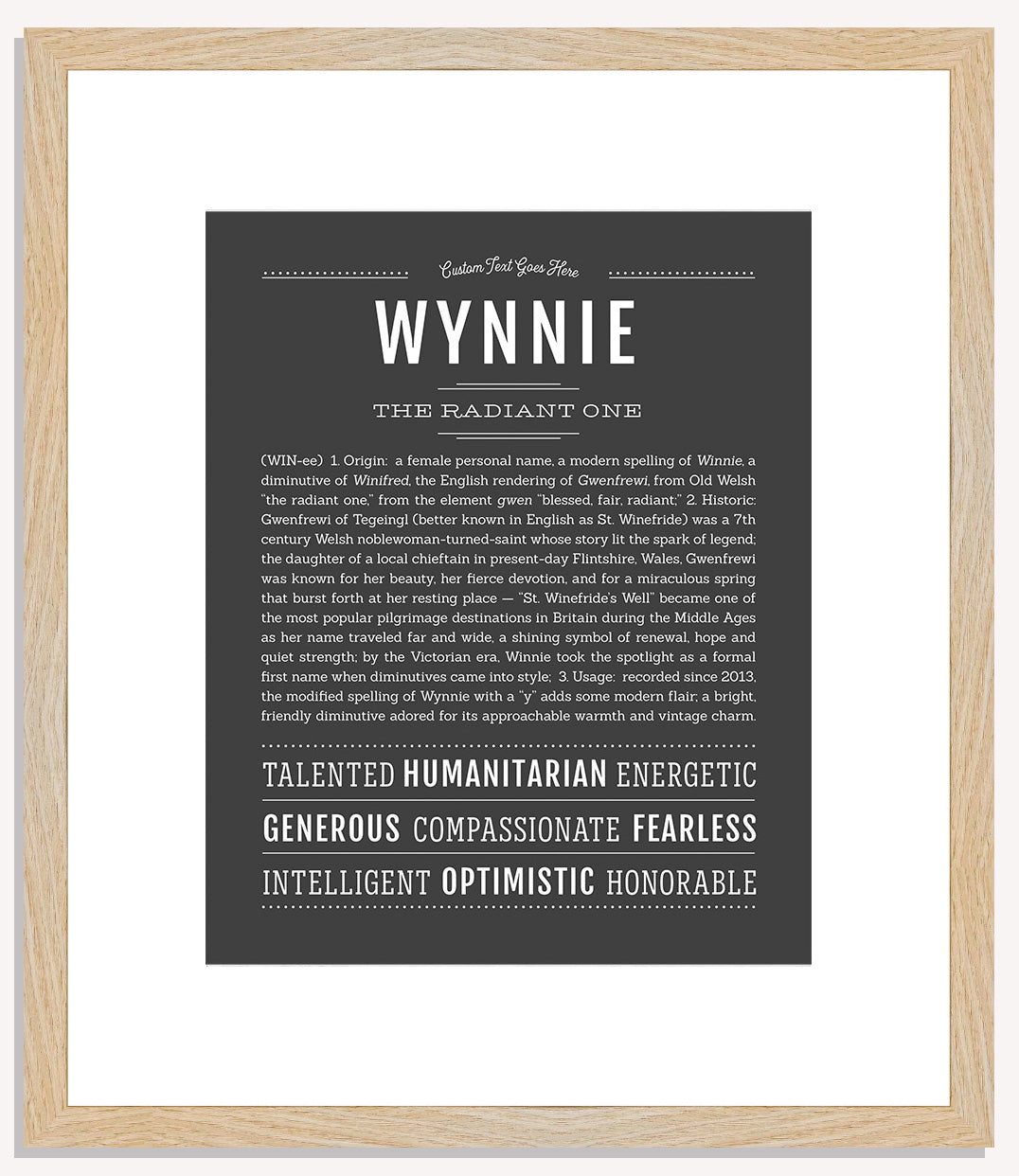 Wynnie | Name Art Print