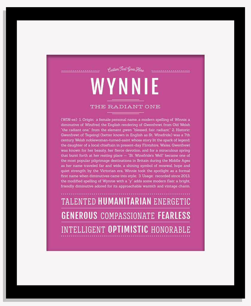 Wynnie | Name Art Print