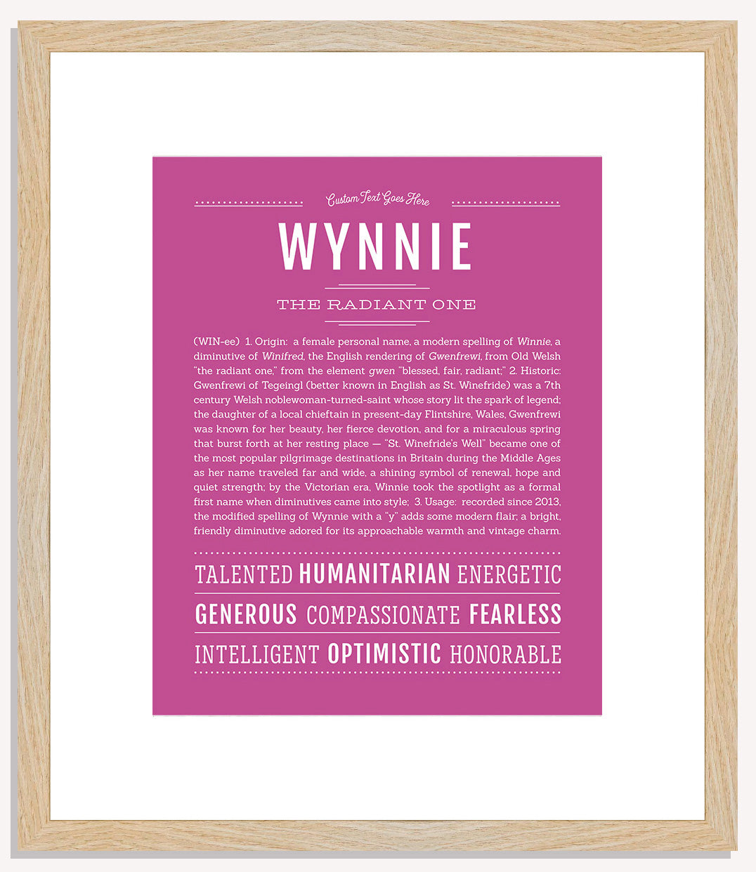 Wynnie | Name Art Print
