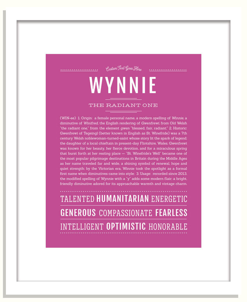 Wynnie | Name Art Print