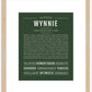 Wynnie | Name Art Print