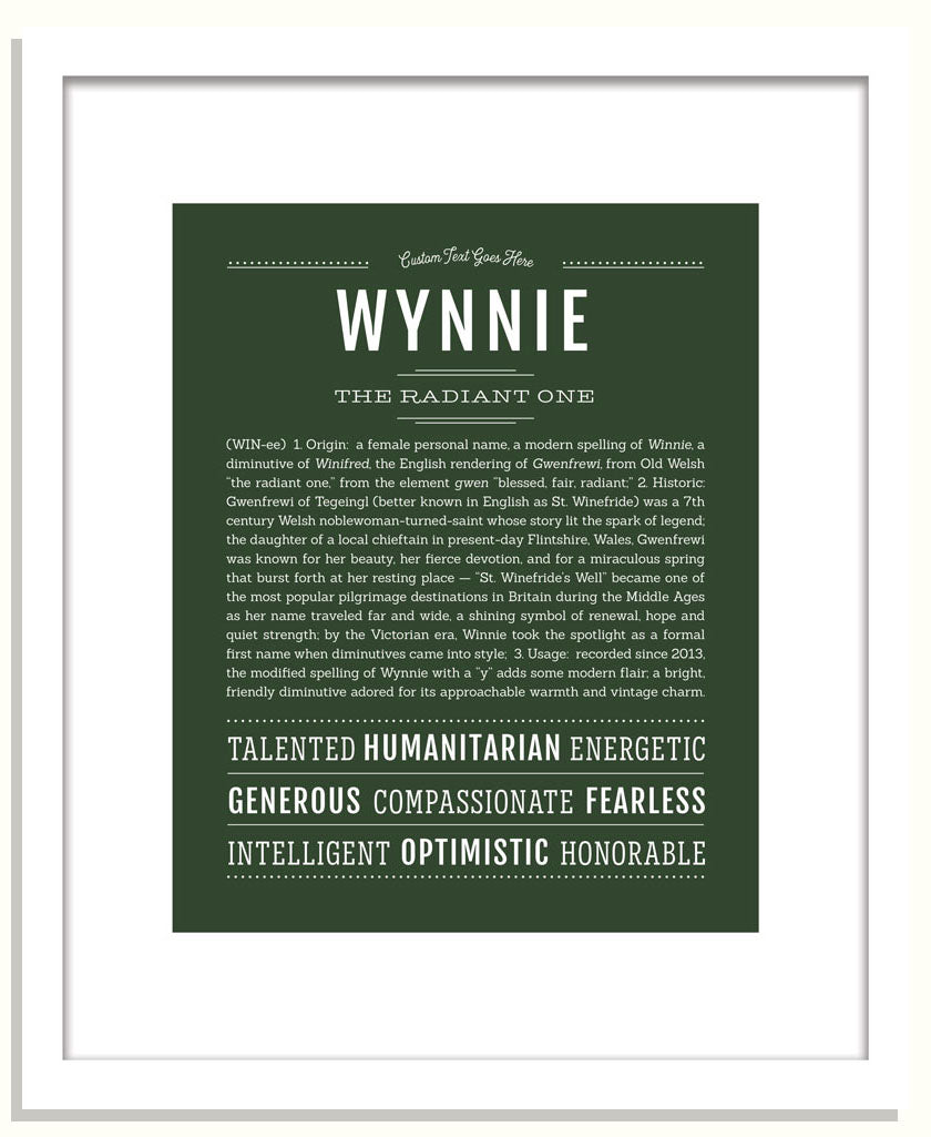 Wynnie | Name Art Print