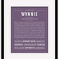 Wynnie | Name Art Print