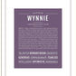 Wynnie | Name Art Print