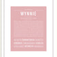 Wynnie | Name Art Print