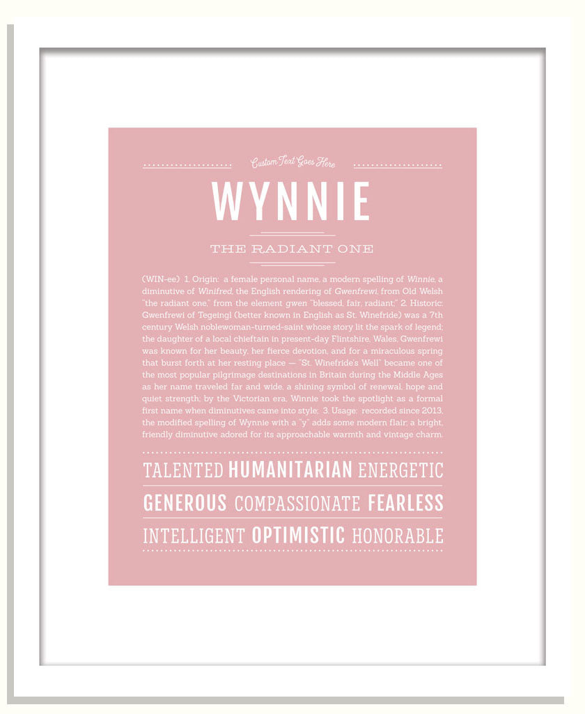 Wynnie | Name Art Print