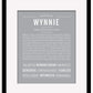 Wynnie | Name Art Print
