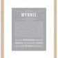 Wynnie | Name Art Print