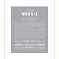 Wynnie | Name Art Print