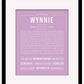 Wynnie | Name Art Print