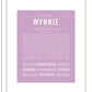 Wynnie | Name Art Print