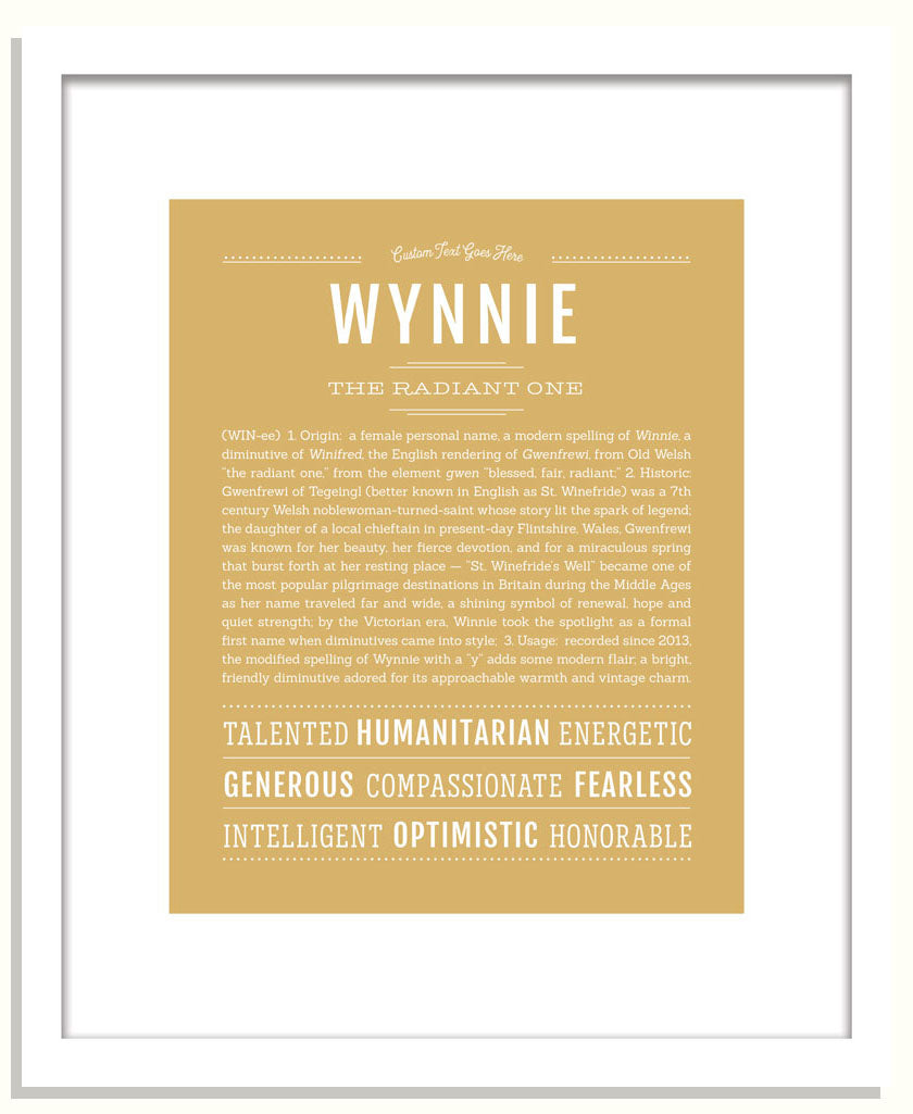 Wynnie | Name Art Print