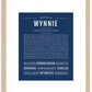 Wynnie | Name Art Print
