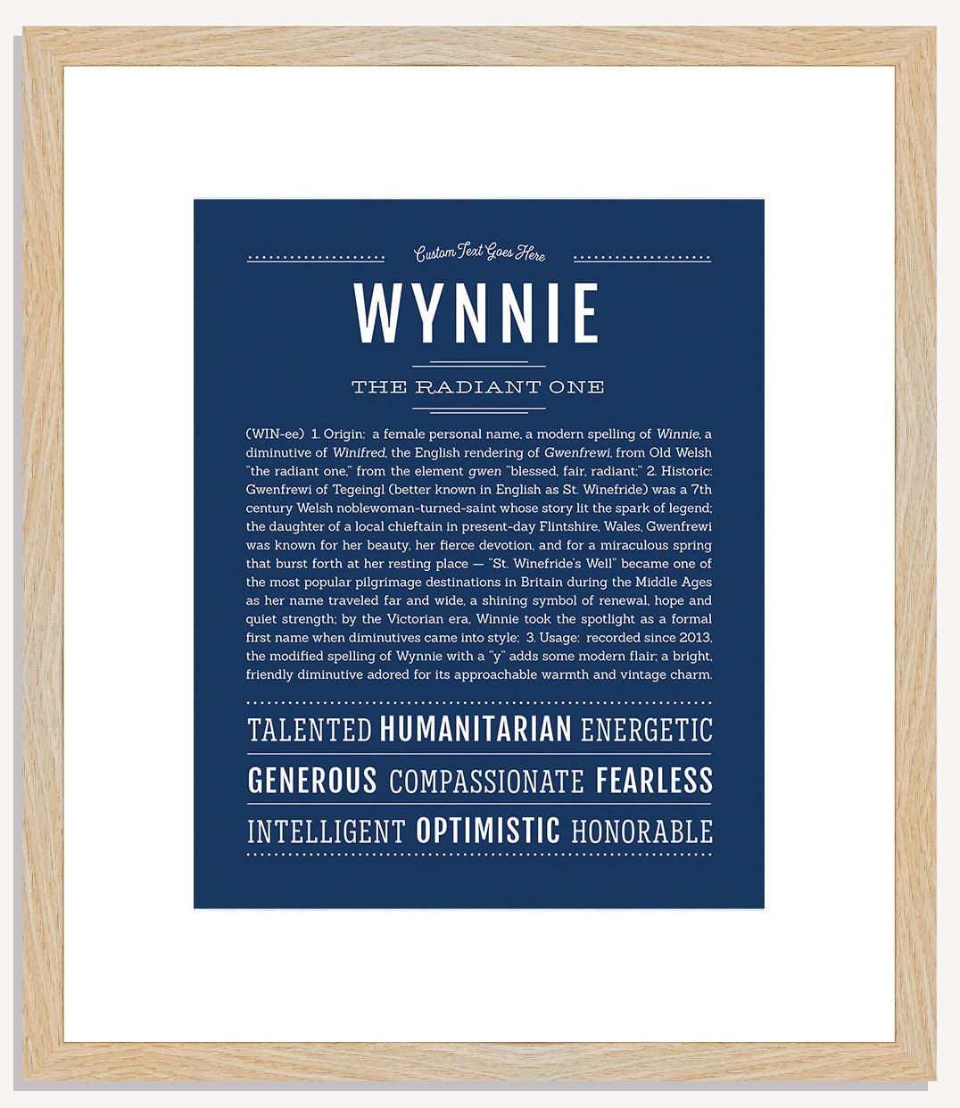 Wynnie | Name Art Print