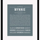 Wynnie | Name Art Print