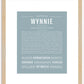 Wynnie | Name Art Print