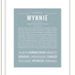 Wynnie | Name Art Print