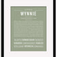Wynnie | Name Art Print