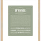 Wynnie | Name Art Print