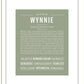 Wynnie | Name Art Print