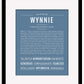 Wynnie | Name Art Print