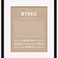 Wynnie | Name Art Print