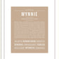 Wynnie | Name Art Print